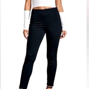 Polo Ralph Lauren Ponte Pants Charcoal Gray Size 8 Ankle Zip Like New